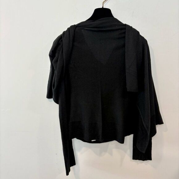 JOSEF Knit Ribbed Draped Open Front Cardigan Long Sleeve sz S - Picture 9 of 9